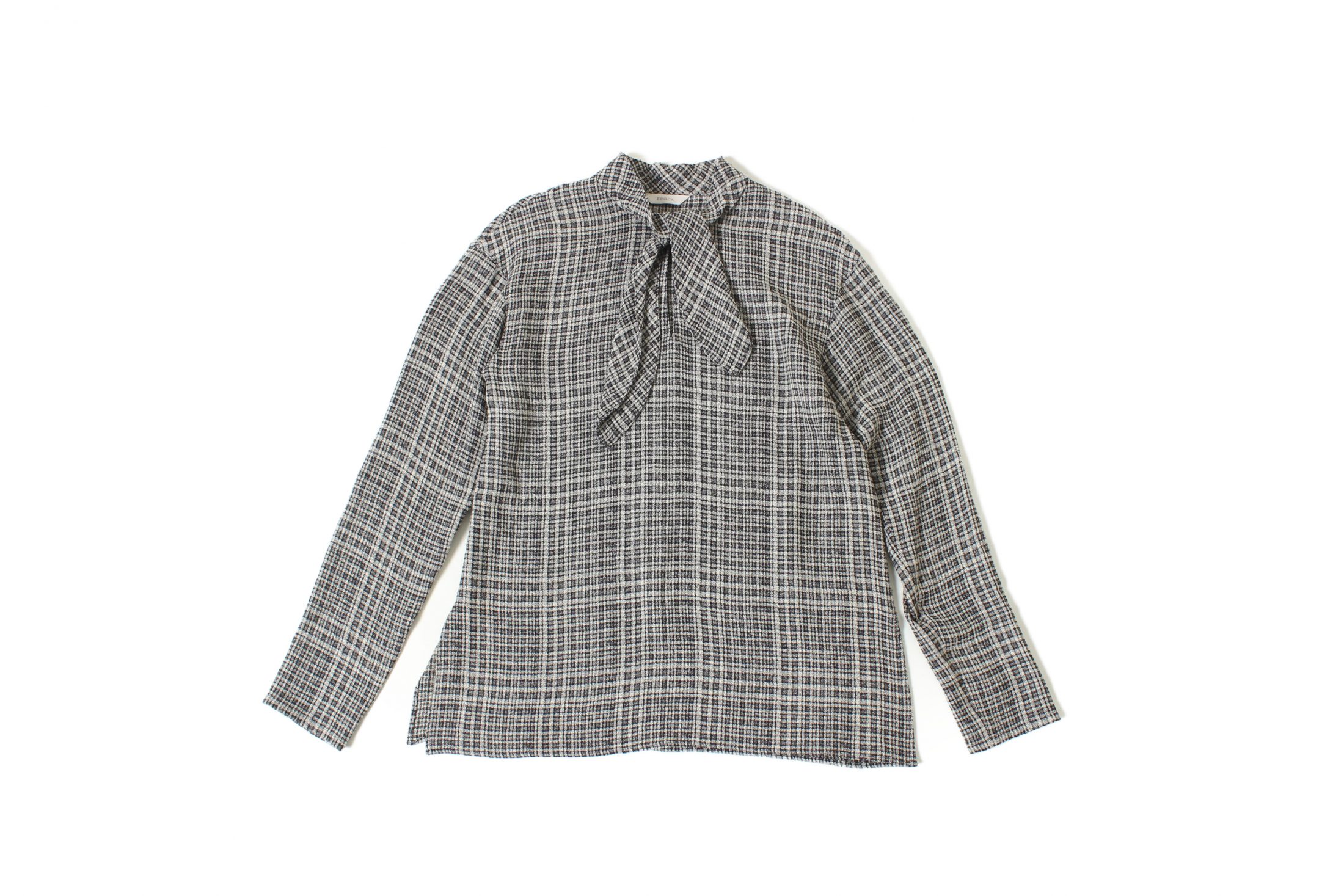 ブラウス　長袖　柄物　チェック　買取強化