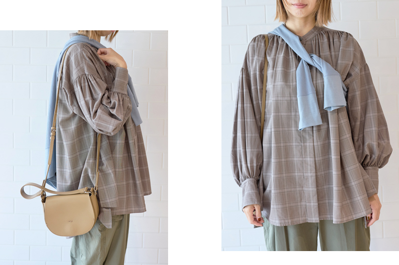 バッグ ヤーキ ニット ベイジ