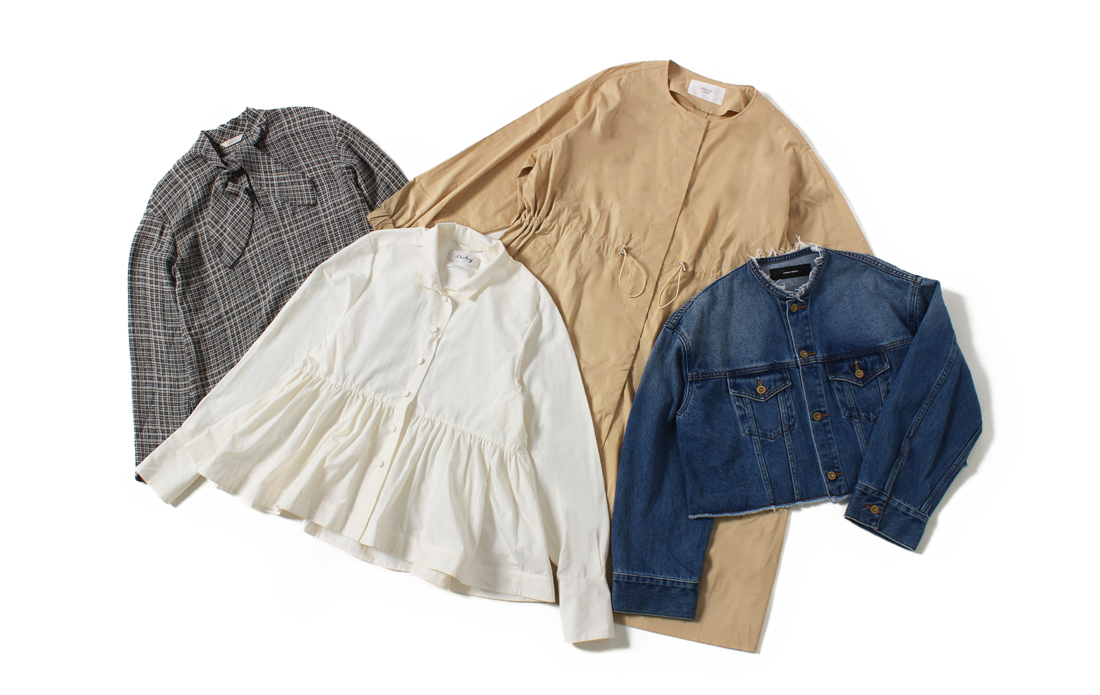 ［WOMEN］秋のマストハブアイテムを高価買取！長袖ブラウス・シャツ＆ライトアウター