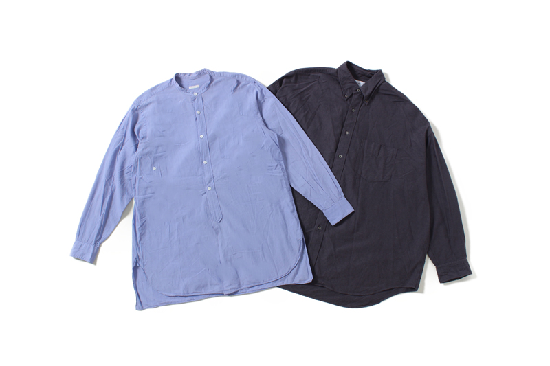 シンプルデザインの長袖シャツ