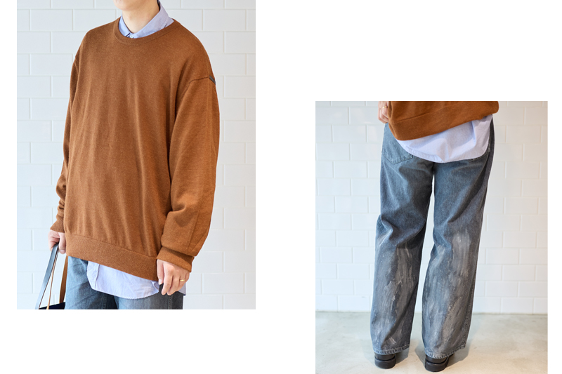 ニット ザイノウエブラザーズ シャツ ヘリル