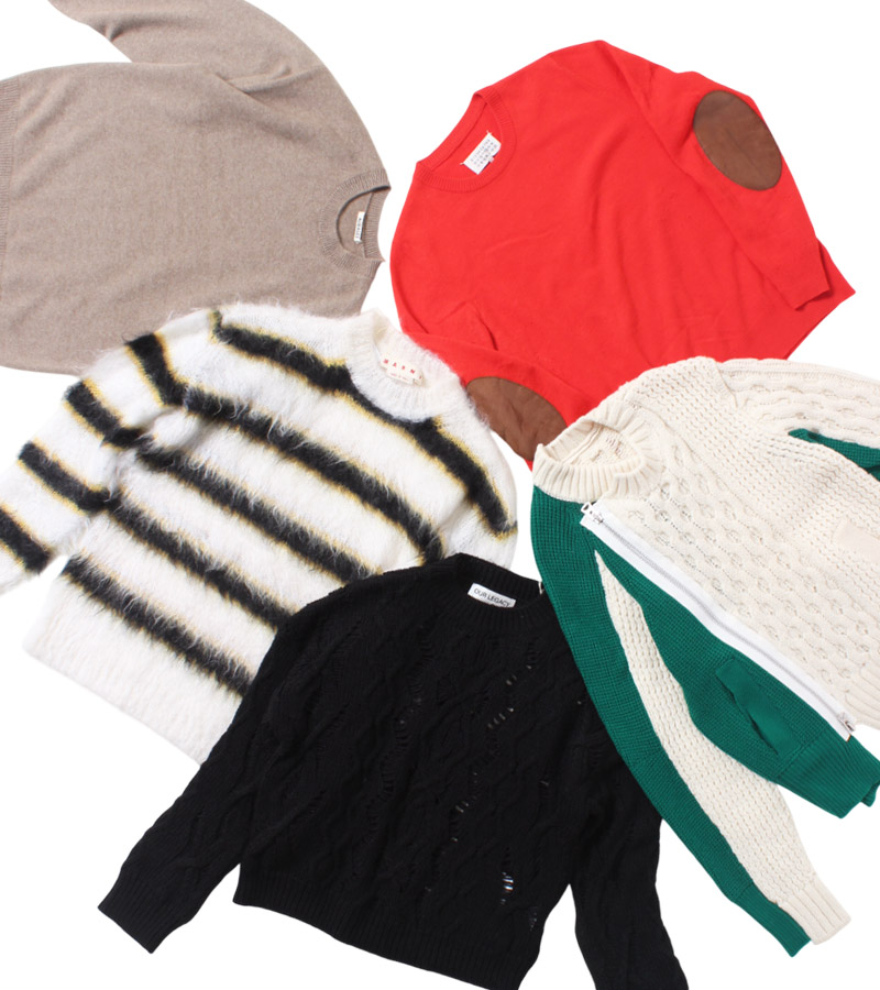 ニット クルーネック