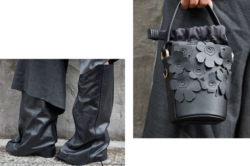 ブーツ サカイ バック マリメッコ