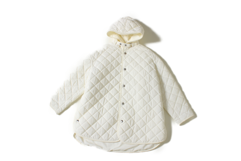 “QUILTING HOODED COAT”