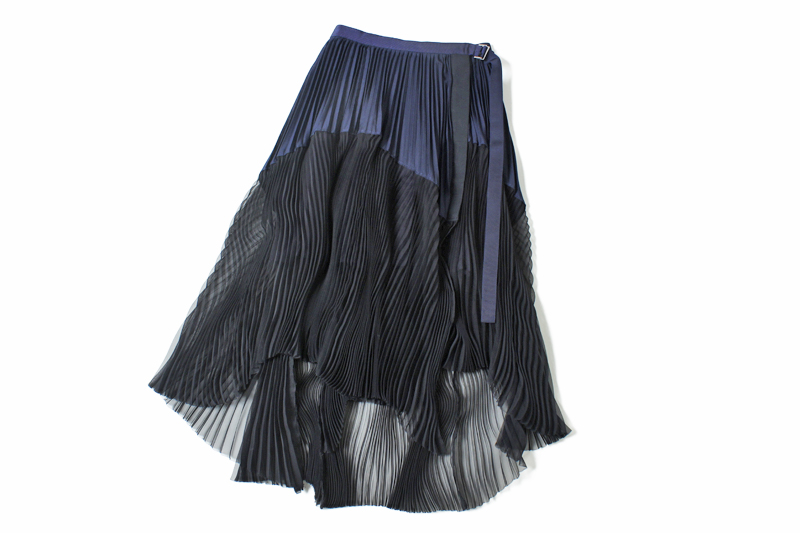 プリーツラップスカート